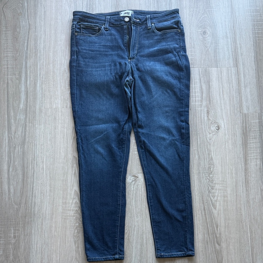 PAIGE Dark Indigo Skinny Jeans